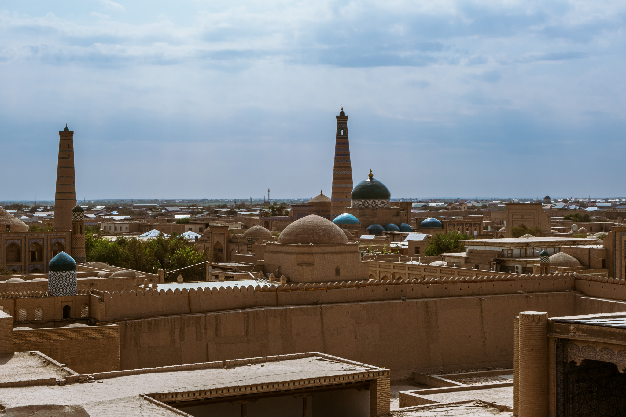 View over the Old Town in Khiva